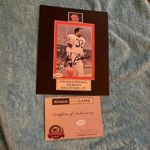Jim Brown signed picture photograph autographed photo​